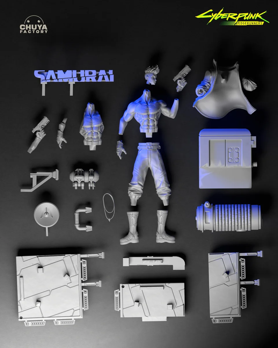 David Martinez | Fan Art | 3D Printed Resin Model Garage Kit | *Un-Painted* | Chuya Factory 20