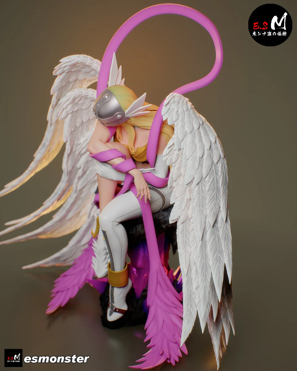 Angewomon | Fan Art | 3D Printed Resin Model Garage Kit | *Un-Painted* | ES Monster 9