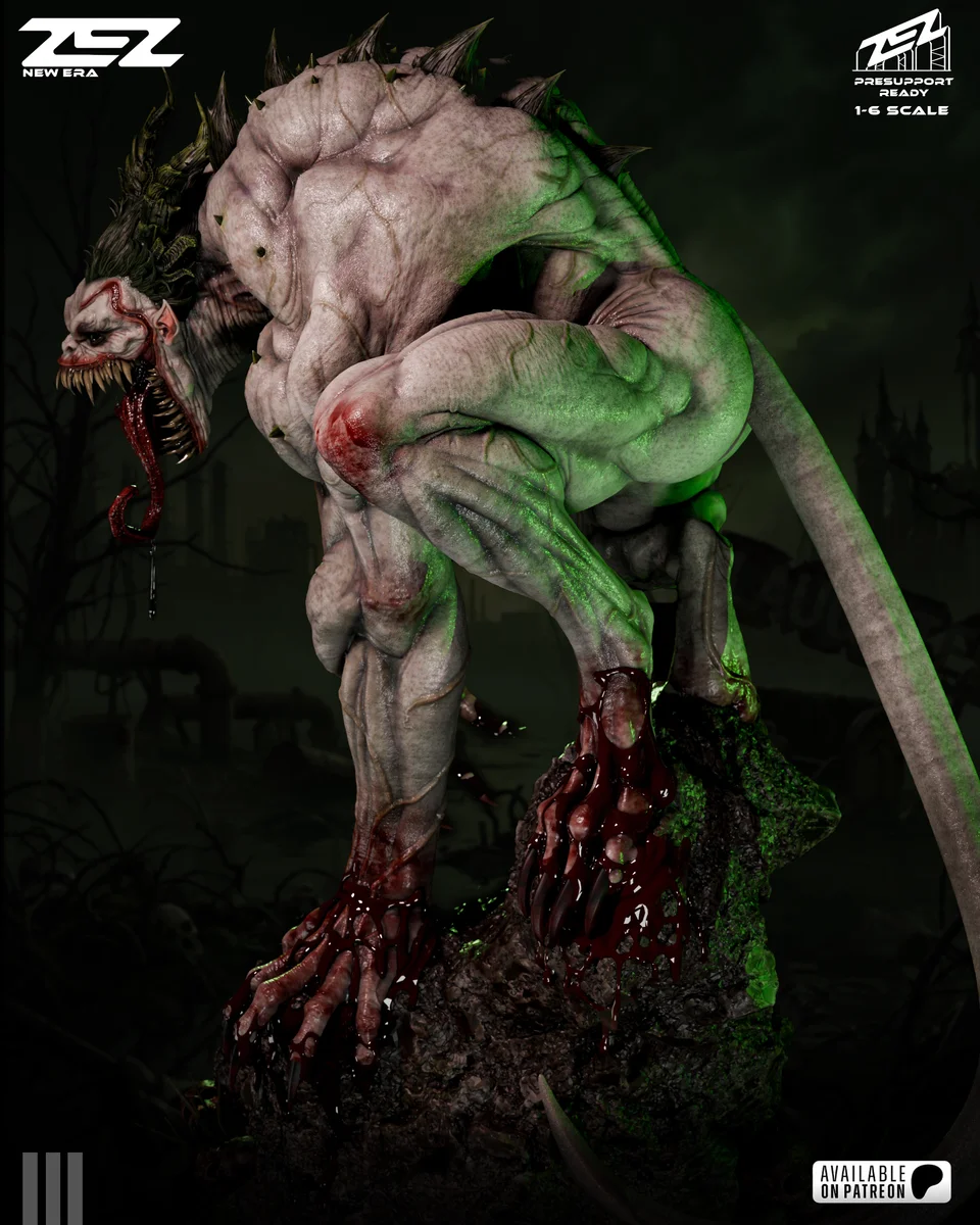 Joker Absolute | Fan Art | 3D Printed Resin Model Garage Kit | *Un-Painted* | ZEZ Studio 8