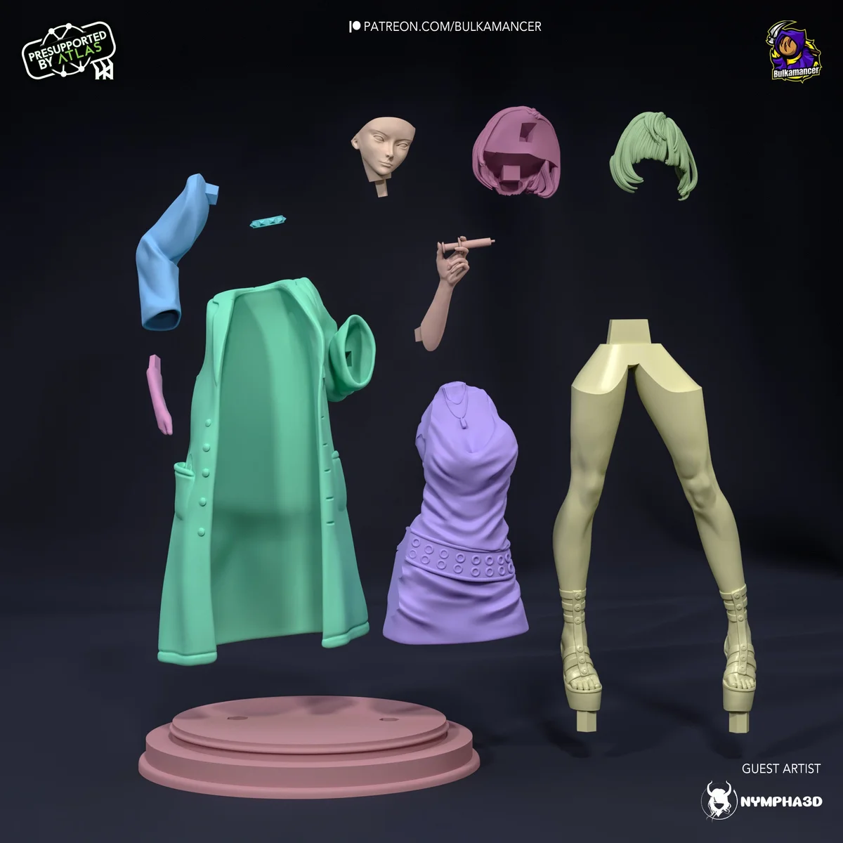 Tae | Fan Art | 3D Printed Resin Model Garage Kit | *Un-Painted* | Bulkamancer 8