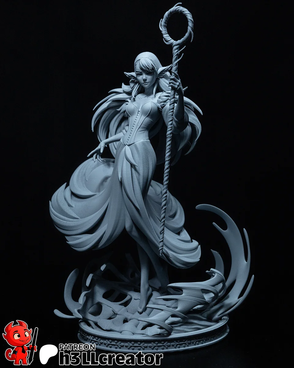 Marcille | Fan Art | 3D Printed Resin Model Garage Kit | *Un-Painted* | H3LL Creator 8