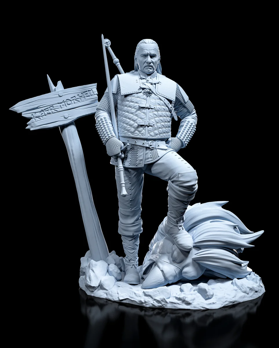 Vesemir | Fan Art | 3D Printed Resin Model Garage Kit | *Un-Painted* | H3LL Creator 6
