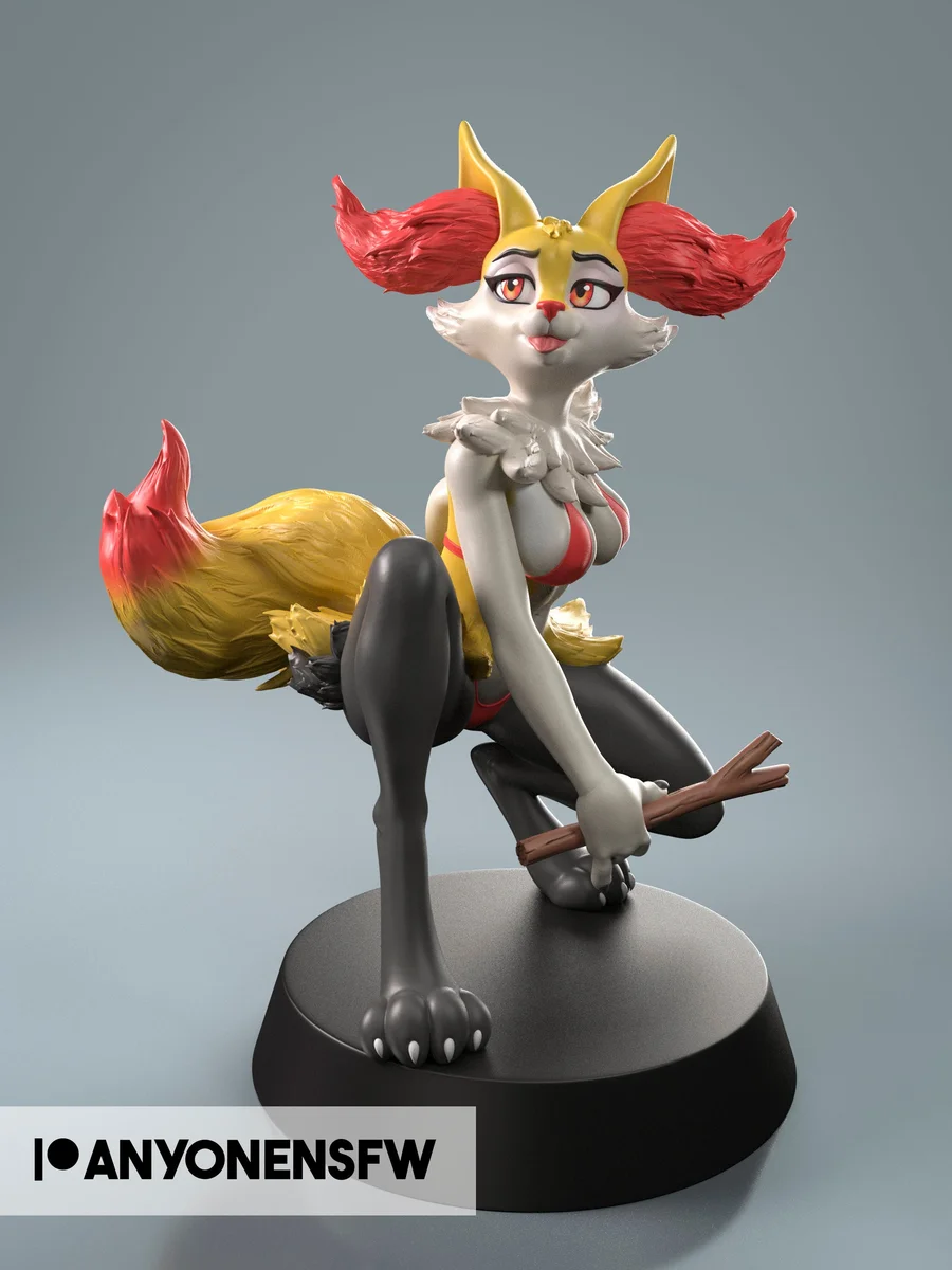Fox Girl | Fan Art | 3D Printed Resin Model Garage Kit | *Un-Painted* | AnyoneNSFW 3