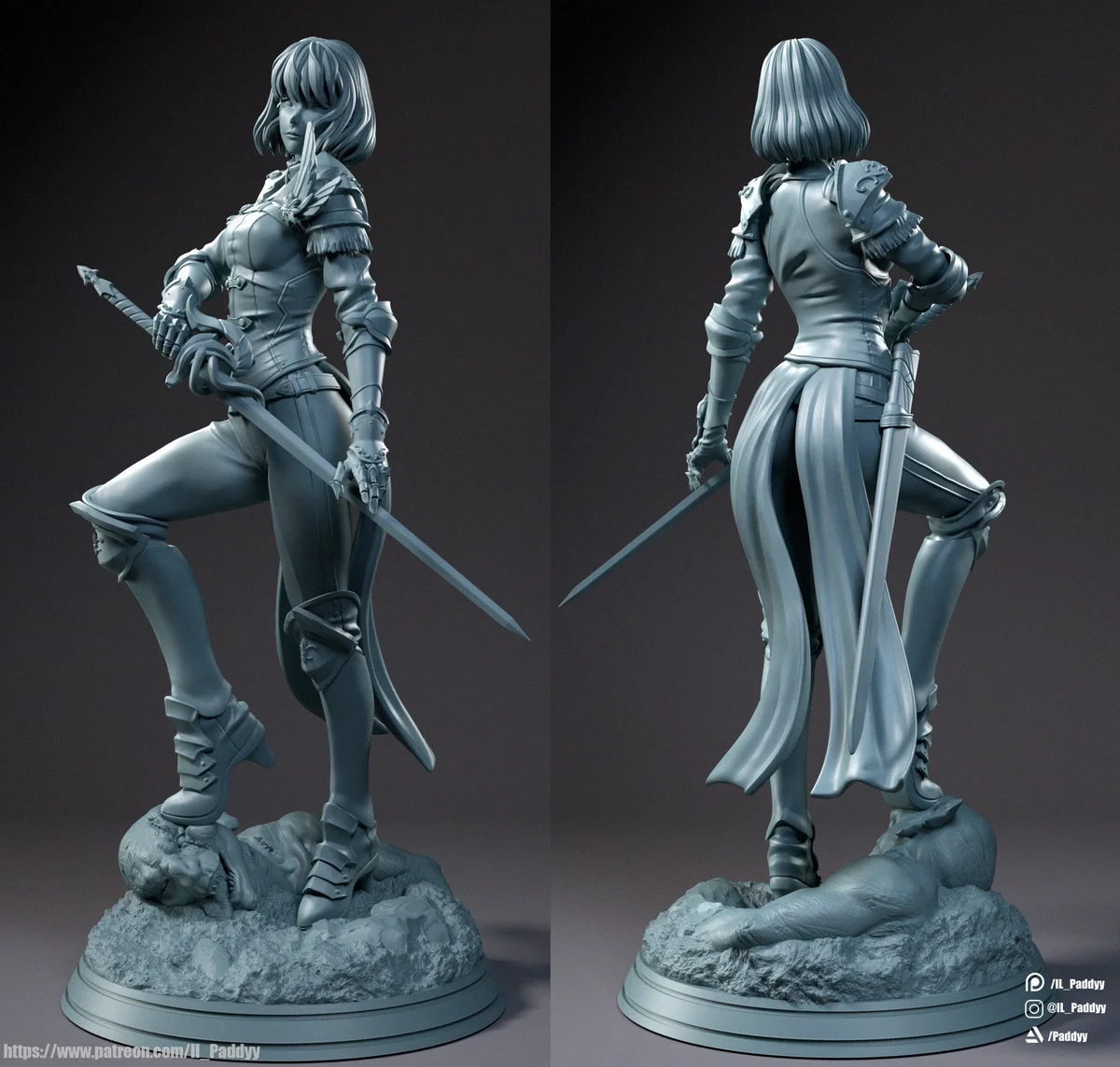 Cha Hae-In | Fan Art | 3D Printed Resin Model Garage Kit | *Un-Painted* | Il Paddyy 3