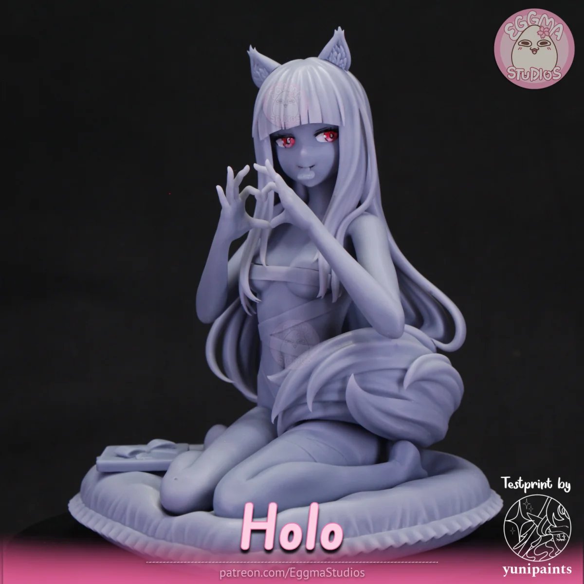Holo | Fan Art | 3D Printed Resin Model Garage Kit | *Un-Painted* | EggmaStudios 19