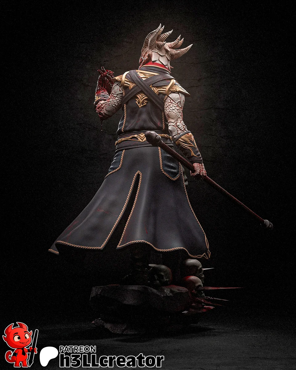Dark Urge | Fan Art | 3D Printed Resin Model Garage Kit | *Un-Painted* | H3LL Creator 7