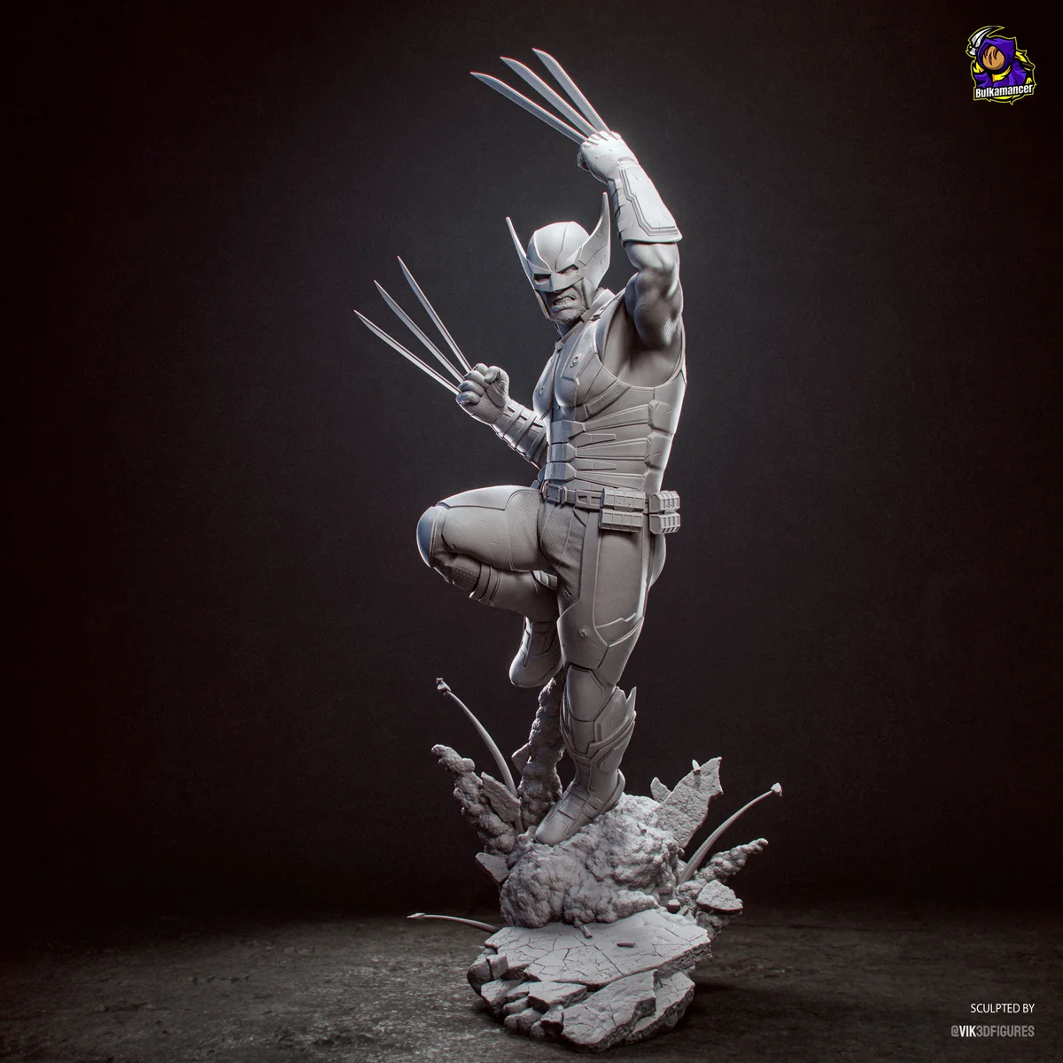 Wolverine | Fan Art | 3D Printed Resin Model Garage Kit | *Un-Painted* | Bulkamancer 19