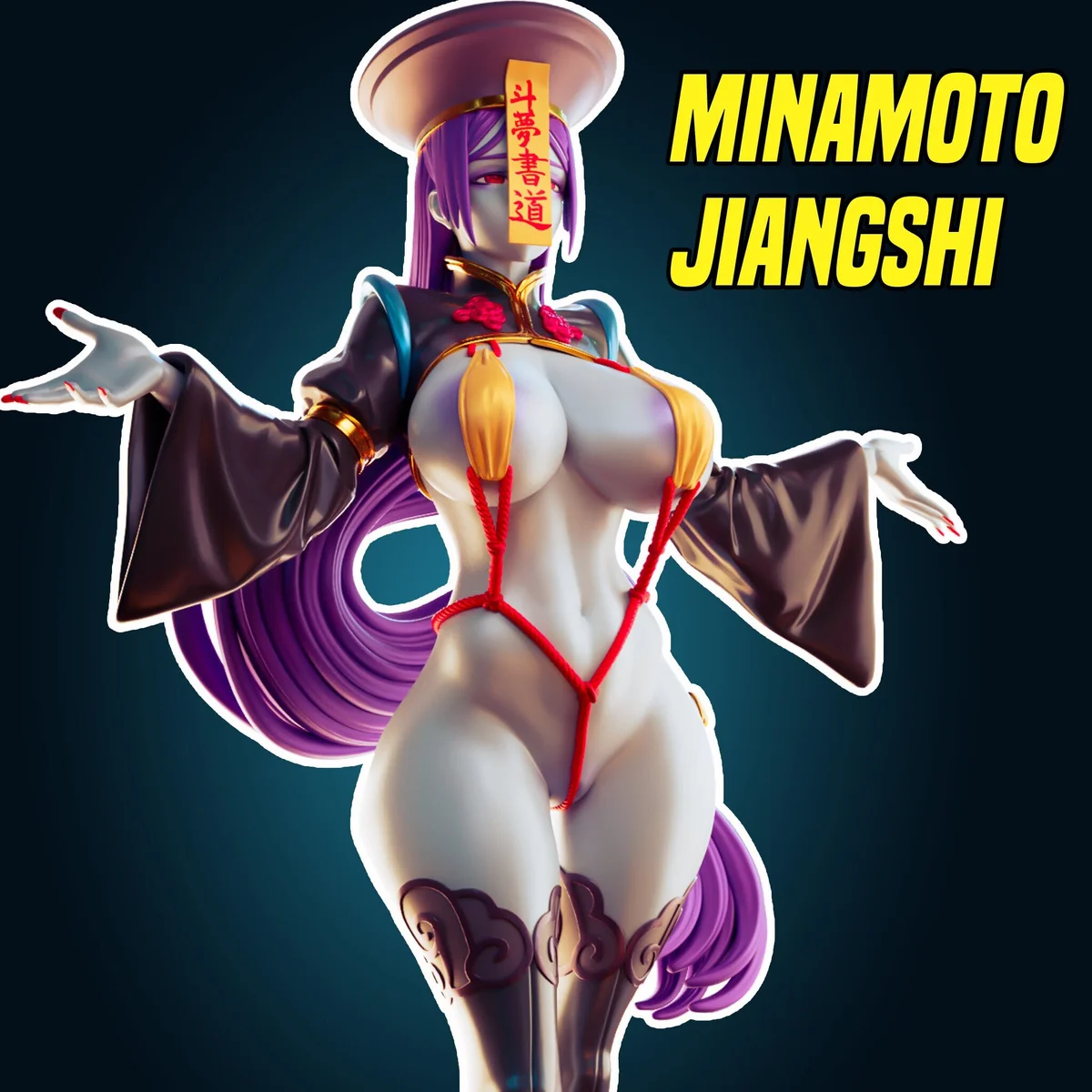 Minamoto | Fan Art | 3D Printed Resin Model Garage Kit | *Un-Painted* | Officer Rhu