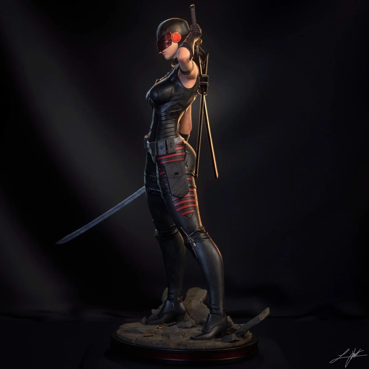 Snake Eyes II | Fan Art | 3D Printed Resin Model Garage Kit | *Un-Painted* | Abe3D 10