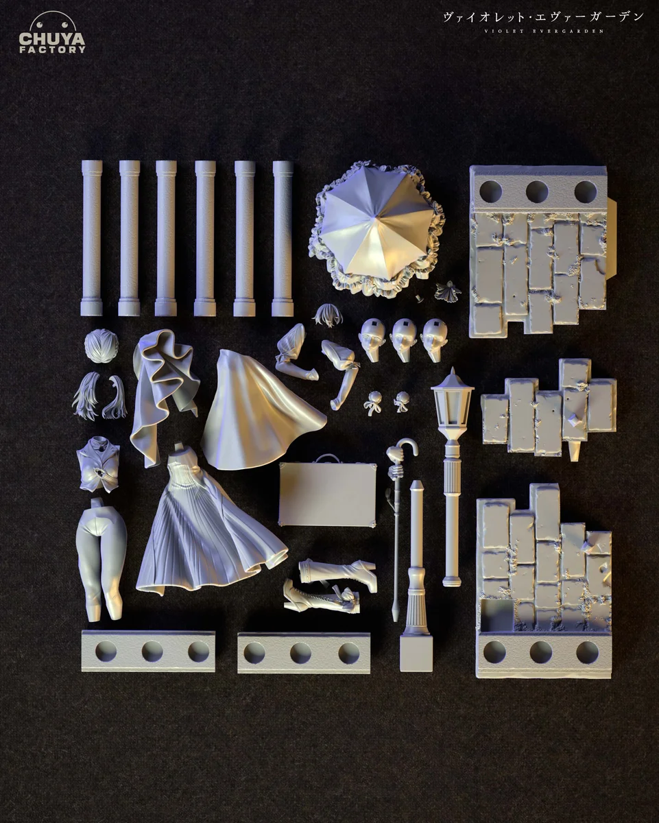 Violet Evergarden | Fan Art | 3D Printed Resin Model Garage Kit | *Un-Painted* | Chuya Factory 16