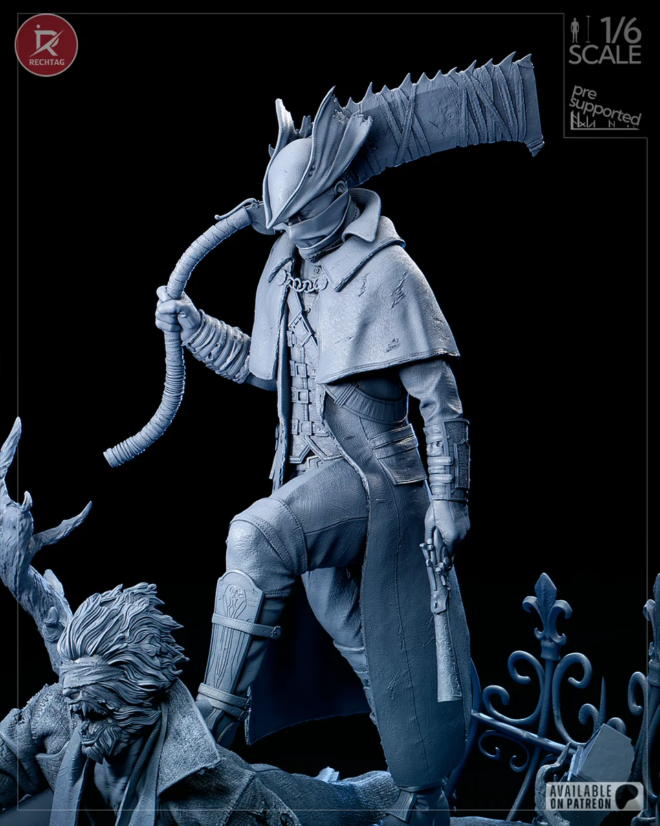 The Hunter | Fan Art | 3D Printed Resin Model Garage Kit | *Un-Painted* | Rechtag 18
