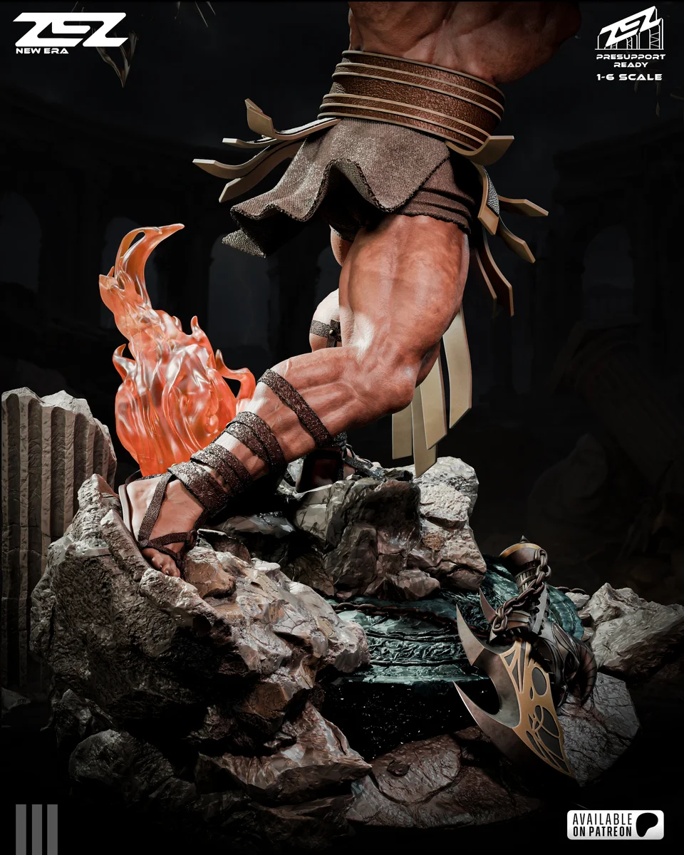 Hercules | Fan Art | 3D Printed Resin Model Garage Kit | *Un-Painted* | ZEZ Studio 8
