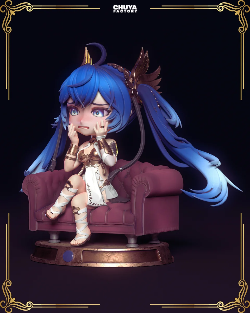 Chibi Iuno | Fan Art | 3D Printed Resin Model Garage Kit | *Un-Painted* | Chuya Factory 3