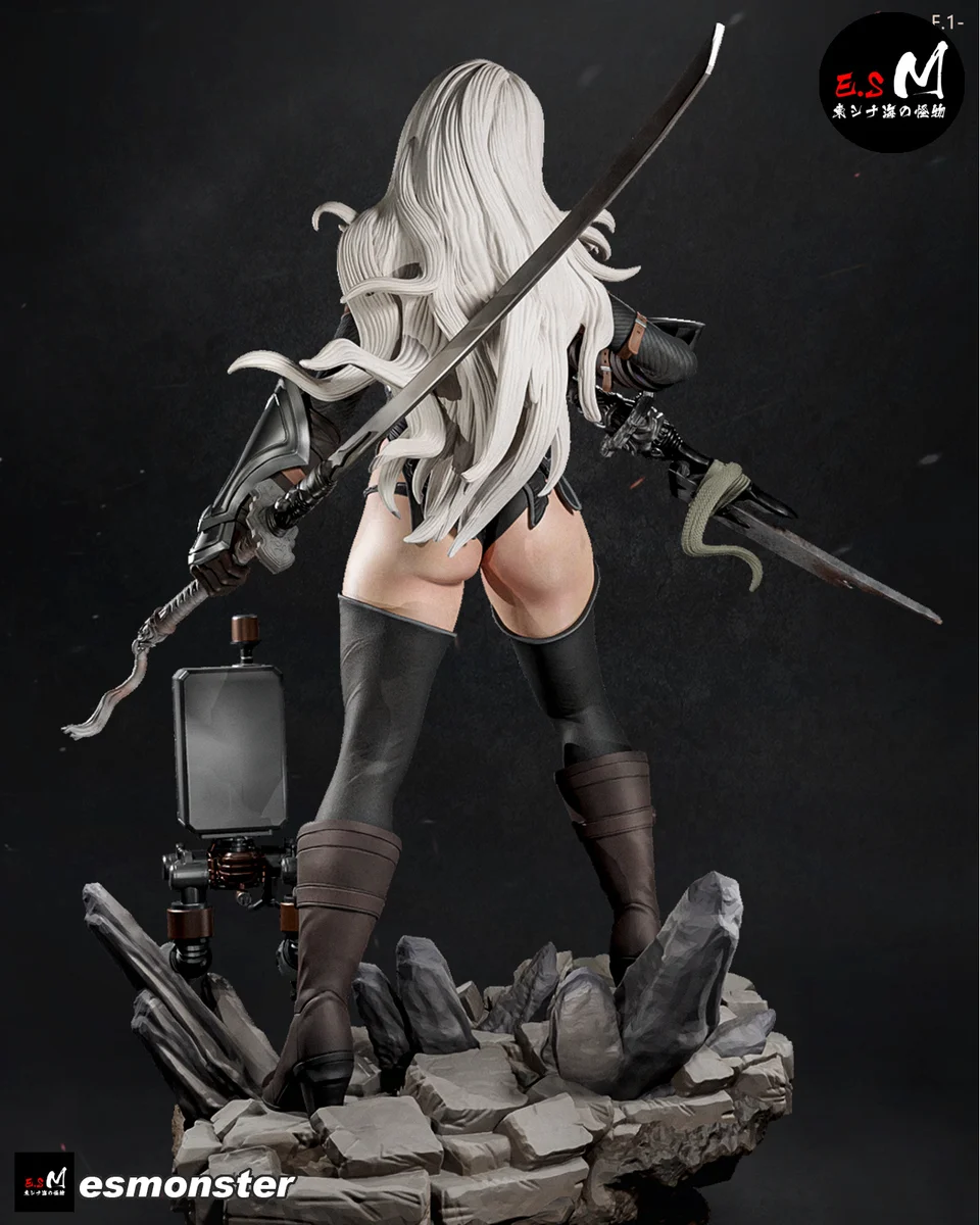 2B & A2 | Fan Art | 3D Printed Resin Model Garage Kit | *Un-Painted* | ES Monster 6