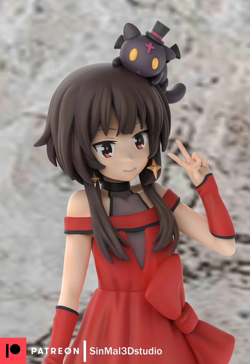 Megumin | Fan Art | 3D Printed Resin Model Garage Kit | *Un-Painted* | Sin3Dstudio