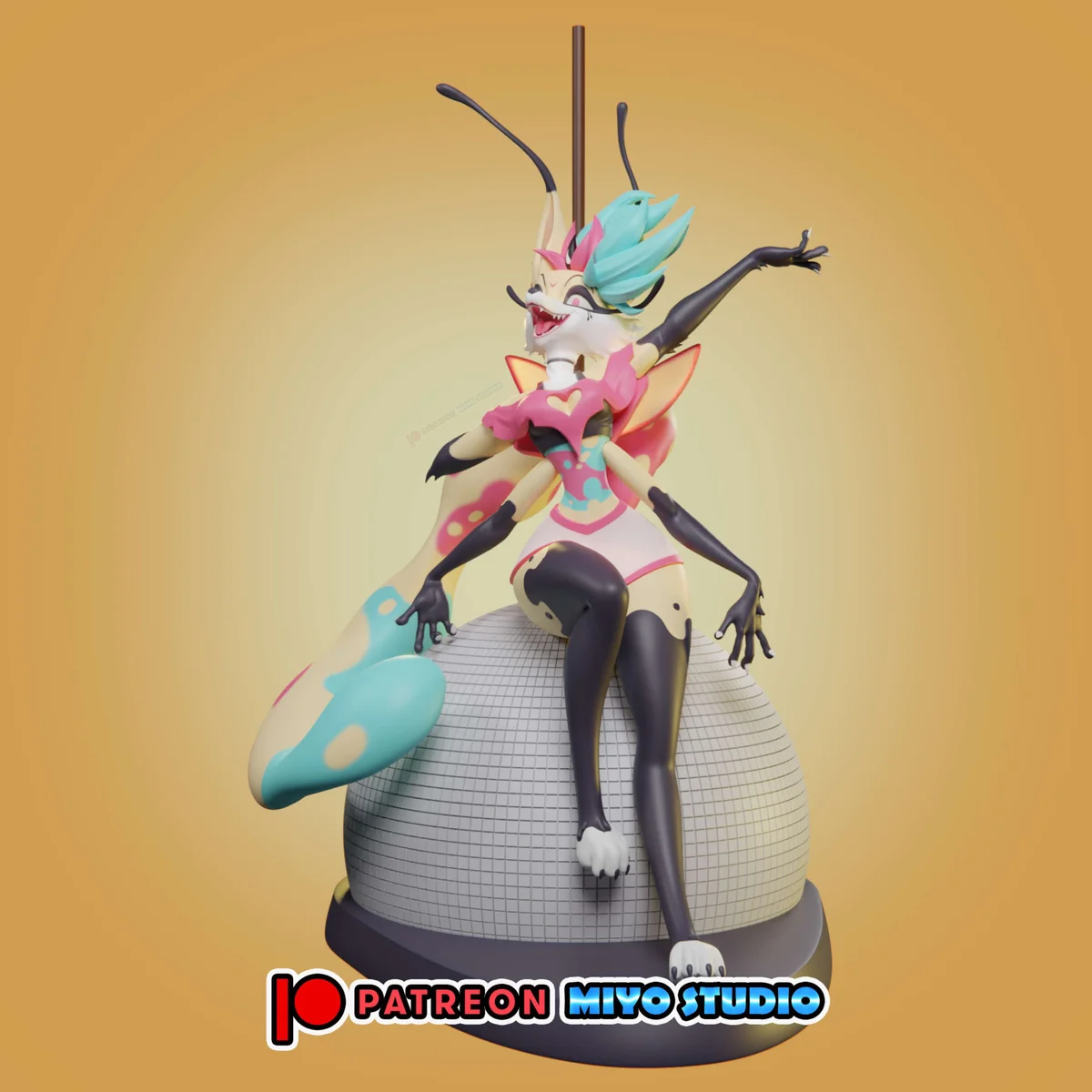 Beelzebub | Fan Art | 3D Printed Resin Model Garage Kit | *Un-Painted* | MiyoStudio