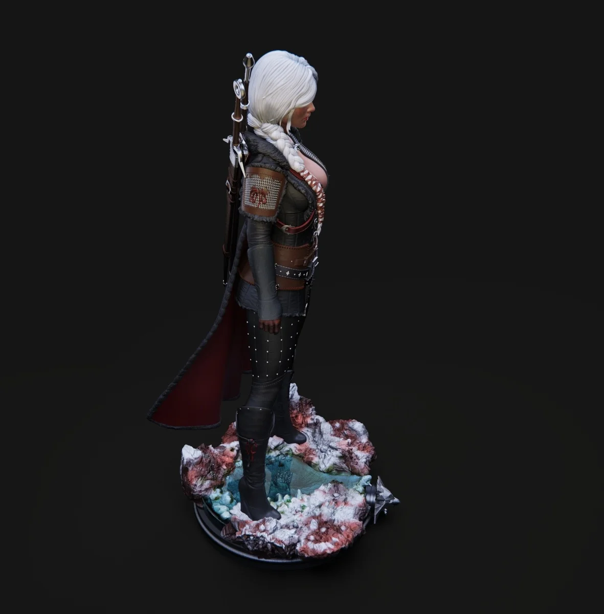 Ciri | Fan Art | 3D Printed Resin Model Garage Kit | *Un-Painted* | Abe3D 6