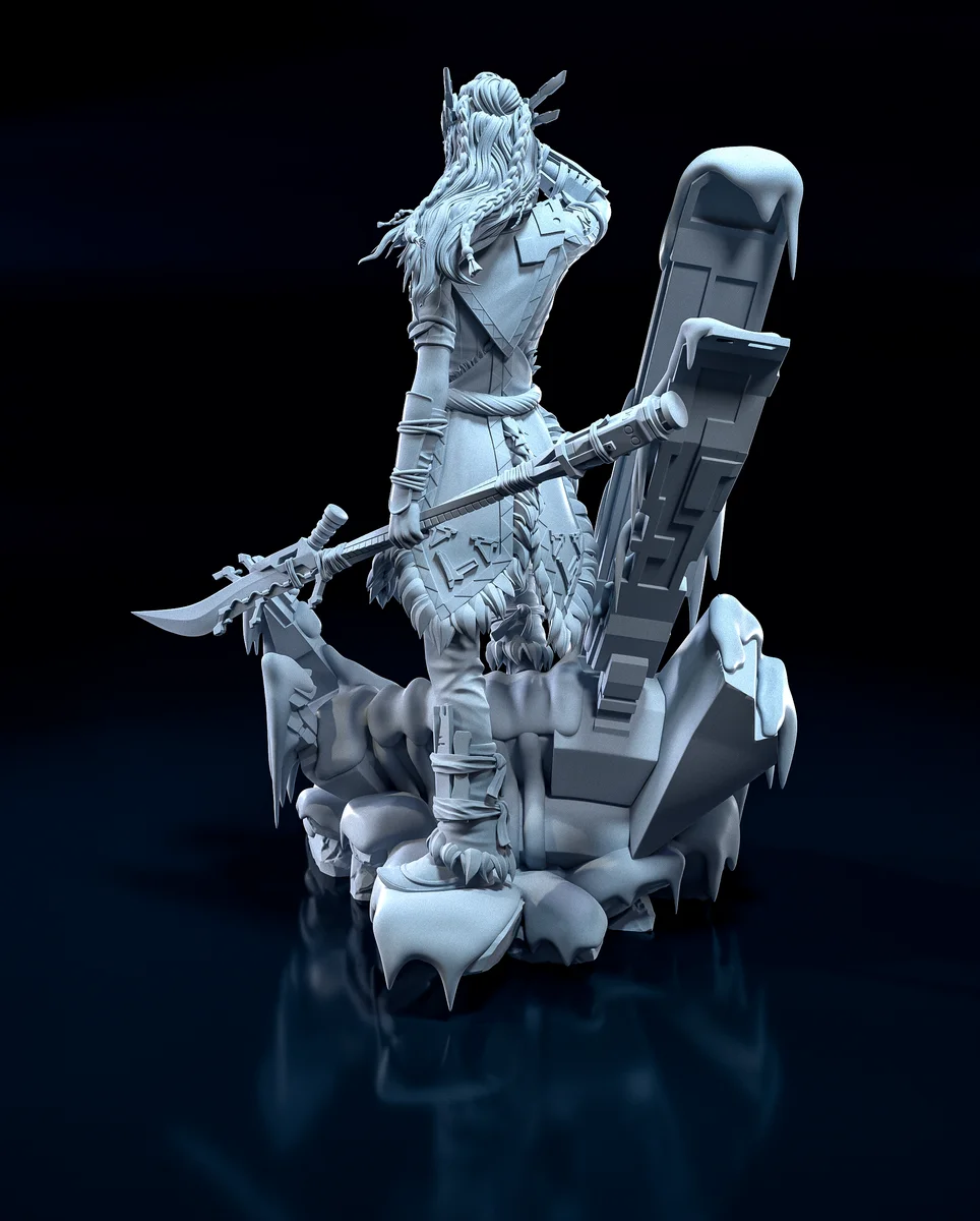 Aloy | Fan Art | 3D Printed Resin Model Garage Kit | *Un-Painted* | H3LL Creator 5