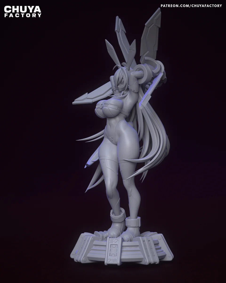 Mighty Bunny | Fan Art | 3D Printed Resin Model Garage Kit | *Un-Painted* | Chuya Factory 13