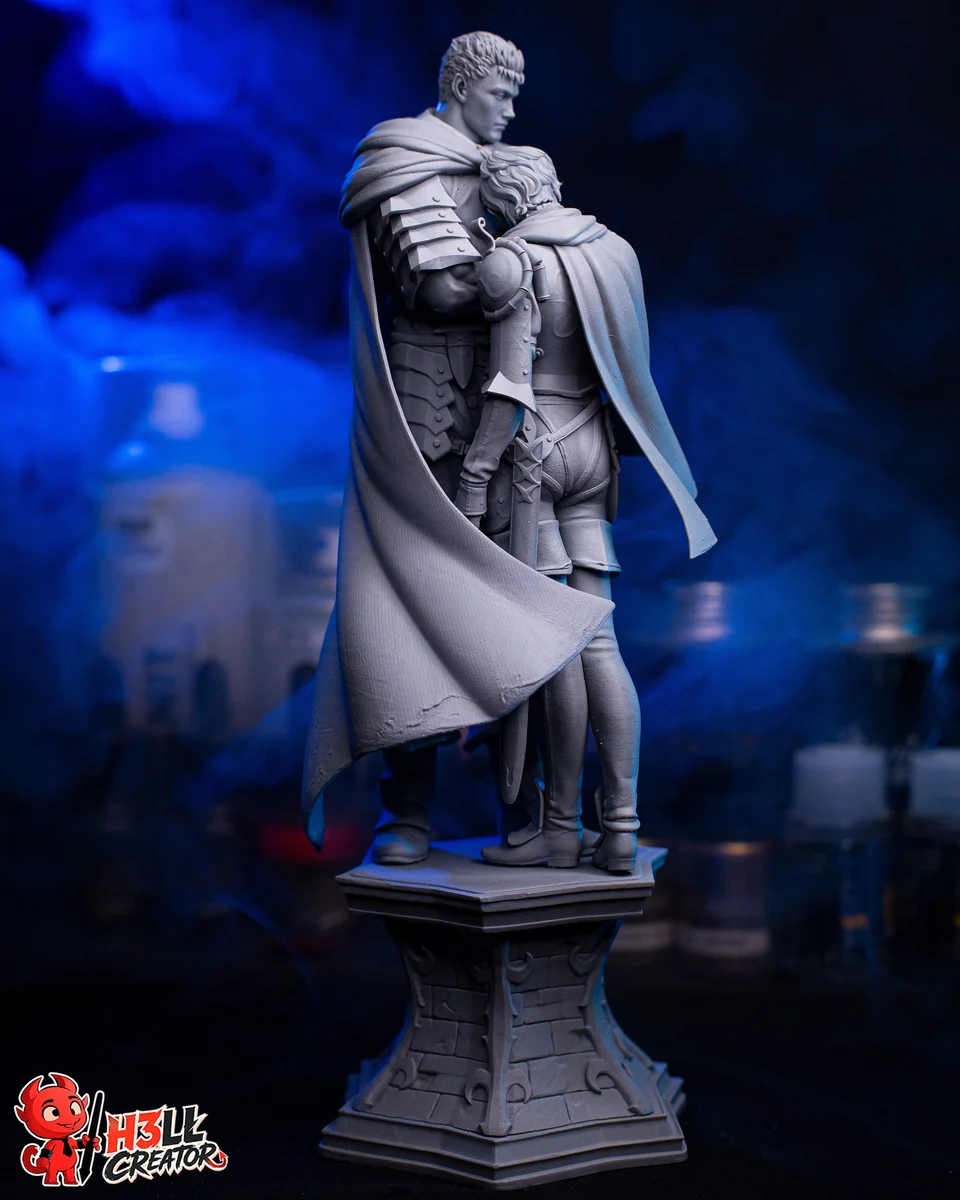Guts and Casca | Fan Art | 3D Printed Resin Model Garage Kit | *Un-Painted* | H3LL Creator 10