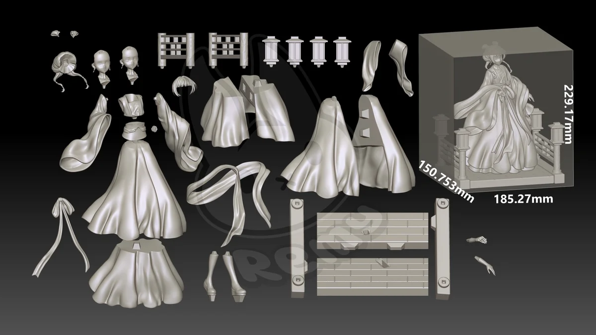 Maomao | Fan Art | 3D Printed Resin Model Garage Kit | *Un-Painted* | Remy Sculpts 9