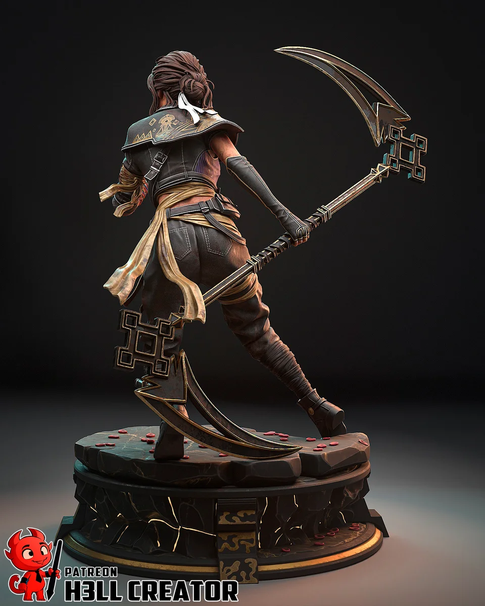 Sciel | Fan Art | 3D Printed Resin Model Garage Kit | *Un-Painted* | H3LL Creator 5