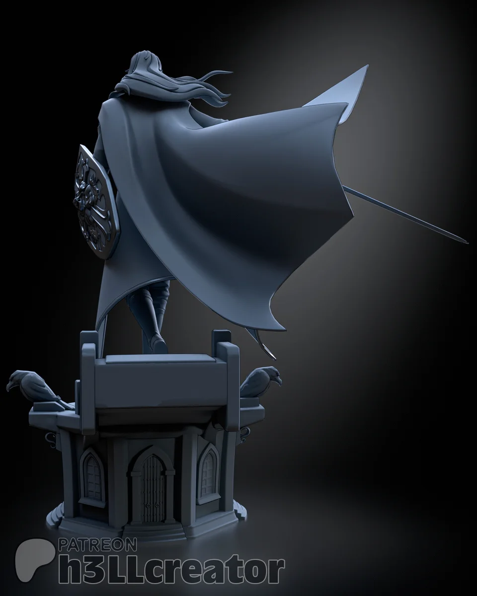 Alucard | Fan Art | 3D Printed Resin Model Garage Kit | *Un-Painted* | H3LL Creator 10
