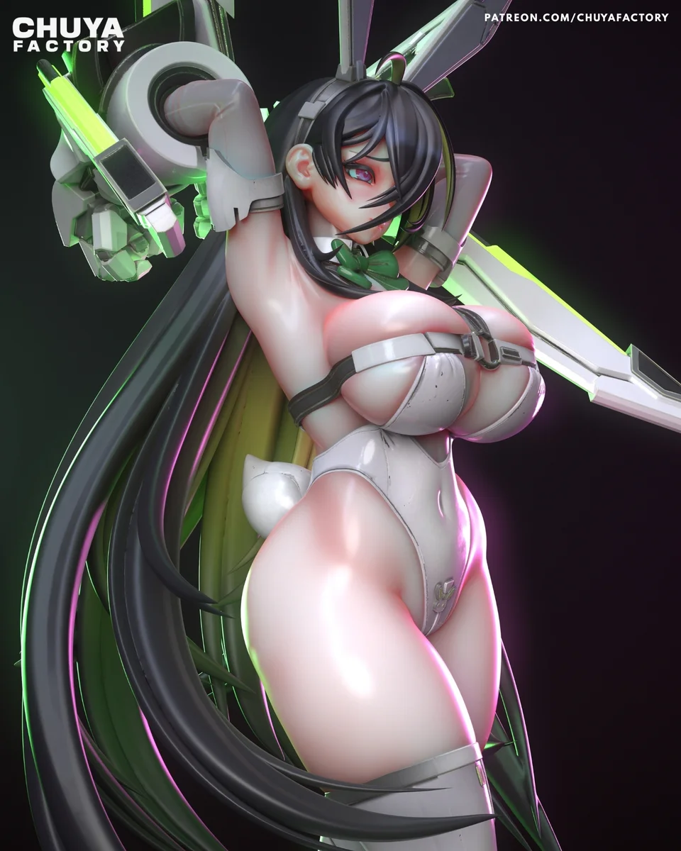 Mighty Bunny | Fan Art | 3D Printed Resin Model Garage Kit | *Un-Painted* | Chuya Factory 5