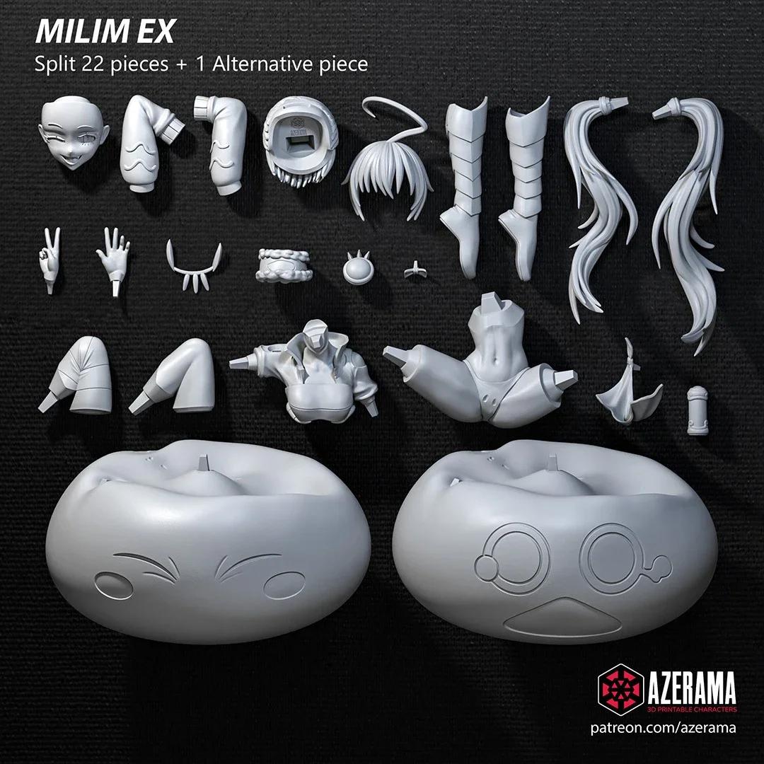 Milim Ex | Fan Art | 3D Printed Resin Model Garage Kit | *Un-Painted* | Azerama 3