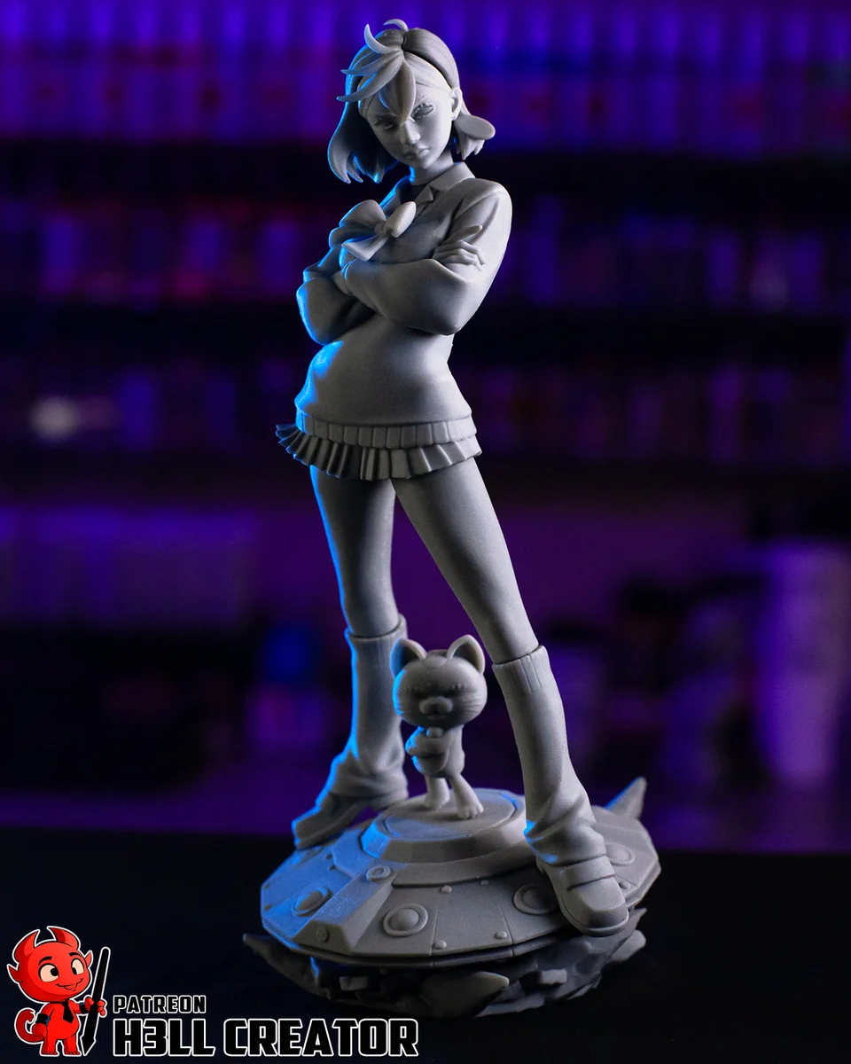 Momo Ayase | Fan Art | 3D Printed Resin Model Garage Kit | *Un-Painted* | H3LL Creator 10