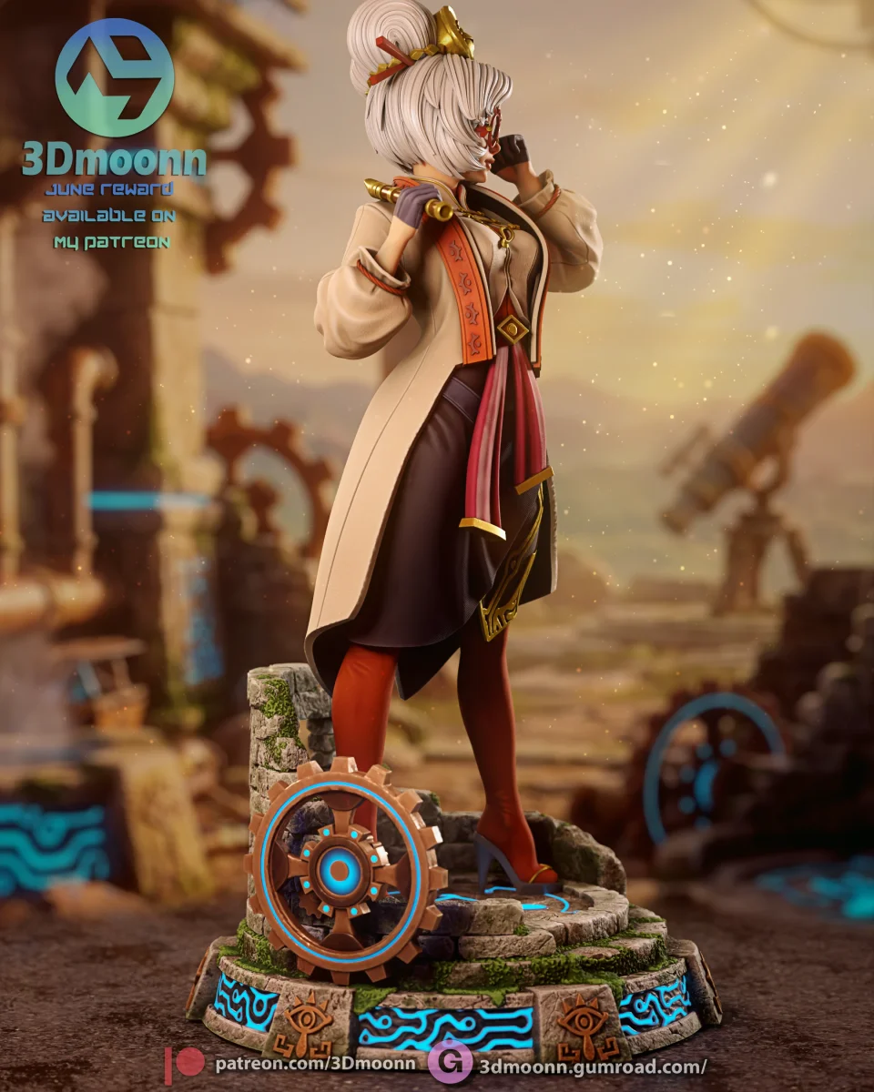 Purah | Fan Art | 3D Printed Resin Model Garage Kit | *Un-Painted* | 3DMoonn 3