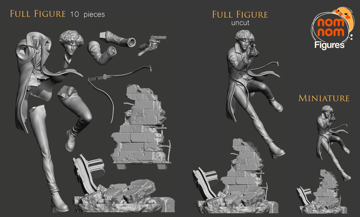 Spike | Fan Art | 3D Printed Resin Model Garage Kit | *Un-Painted* | Nomnom 3