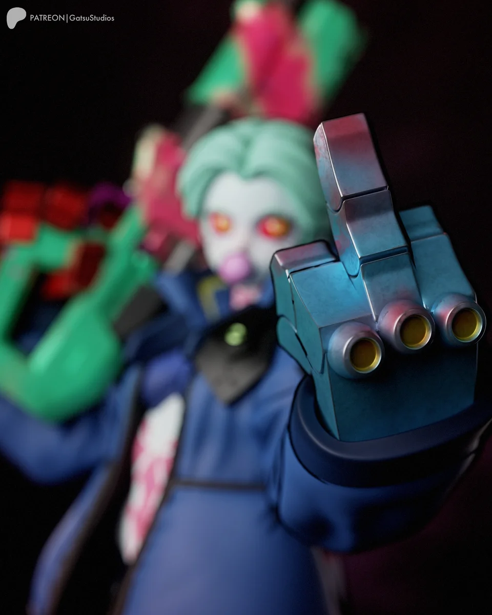 Rebecca | Fan Art | 3D Printed Resin Model Garage Kit | *Un-Painted* | Gatsu Studios 9