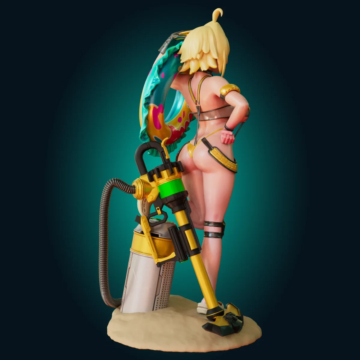 Electric Girl | Fan Art | 3D Printed Resin Model Garage Kit | *Un-Painted* | Officer Rhu 2