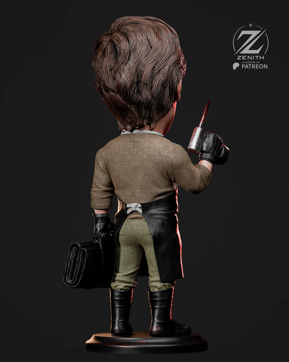 Chibi Dexter | Fan Art | 3D Printed Resin Model Garage Kit | *Un-Painted* | Zenith Studios 4