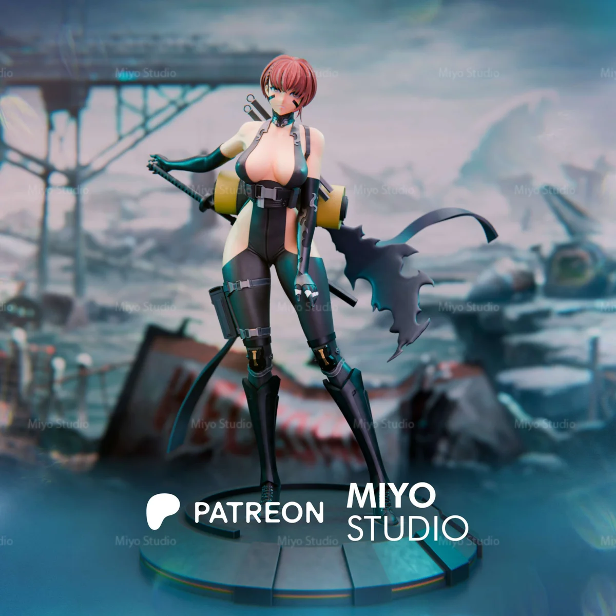 Delta Ninja Thief | Fan Art | 3D Printed Resin Model Garage Kit | *Un-Painted* | MiyoStudio 3