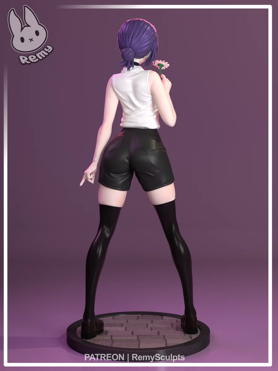 Reze | Fan Art | 3D Printed Resin Model Garage Kit | *Un-Painted* | Remy Sculpts 4