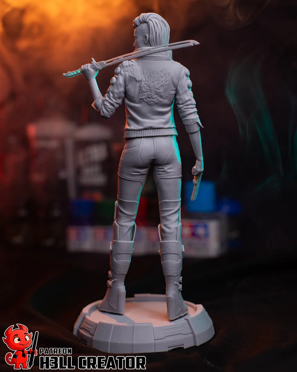 Female V | Fan Art | 3D Printed Resin Model Garage Kit | *Un-Painted* | H3LL Creator 12