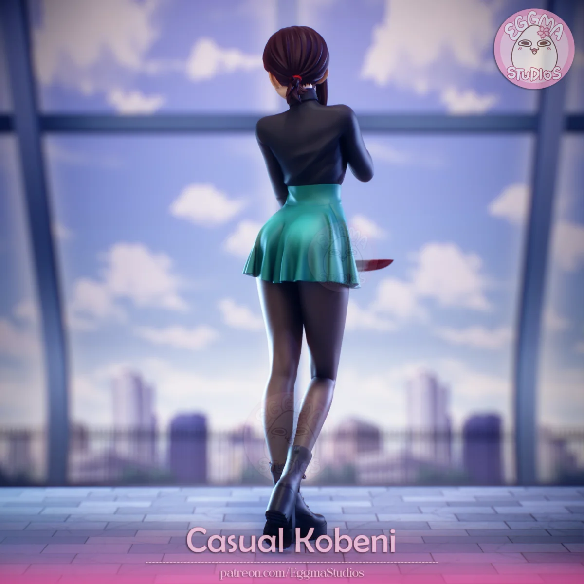 Casual Kobeni | Fan Art | 3D Printed Resin Model Garage Kit | *Un-Painted* | EggmaStudios 3