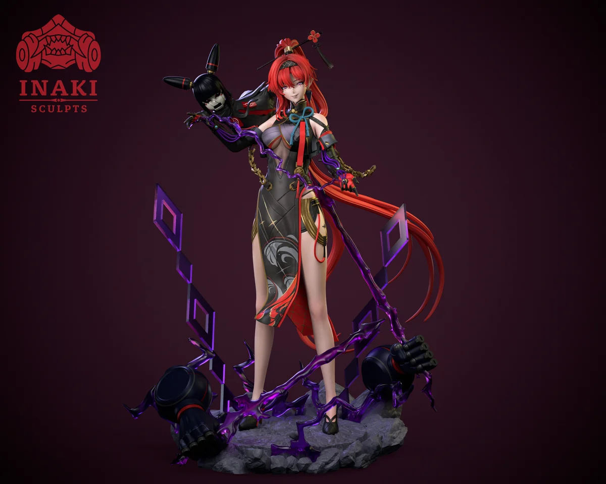 Yinlin | Fan Art | 3D Printed Resin Model Garage Kit | *Un-Painted* | Inaki Sculpts 4