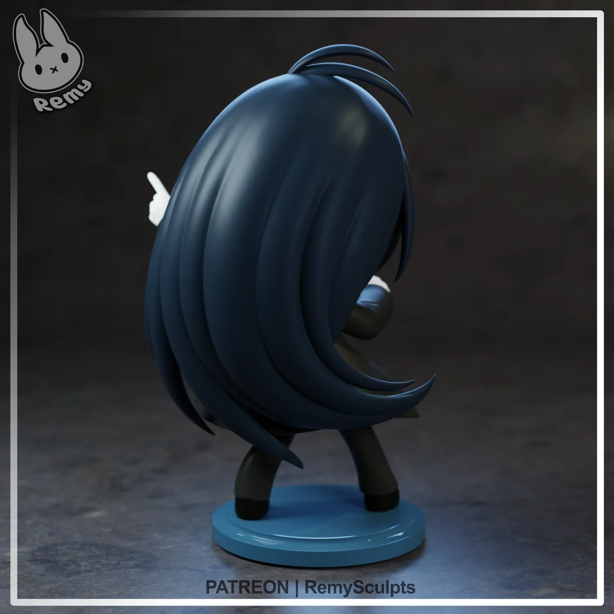Chibi Ado | Fan Art | 3D Printed Resin Model Garage Kit | *Un-Painted* | Remy Sculpts 3