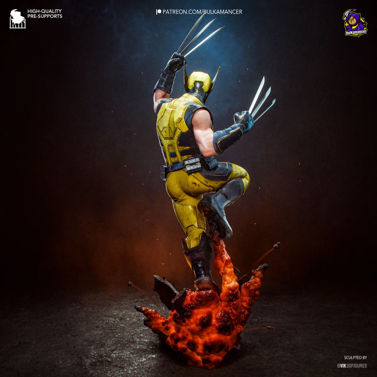 Wolverine | Fan Art | 3D Printed Resin Model Garage Kit | *Un-Painted* | Bulkamancer 7
