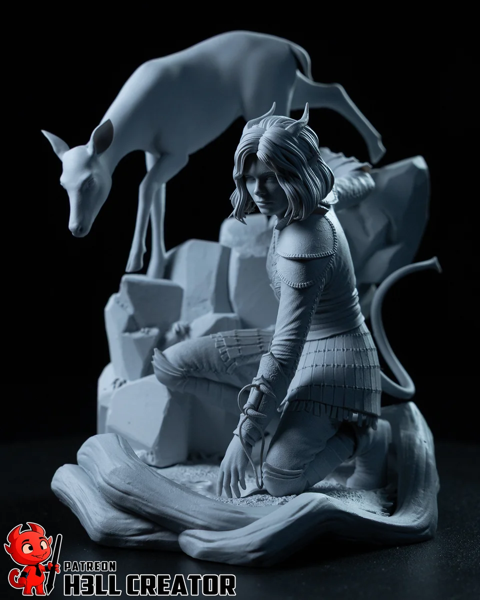Doric | Fan Art | 3D Printed Resin Model Garage Kit | *Un-Painted* | H3LL Creator 8
