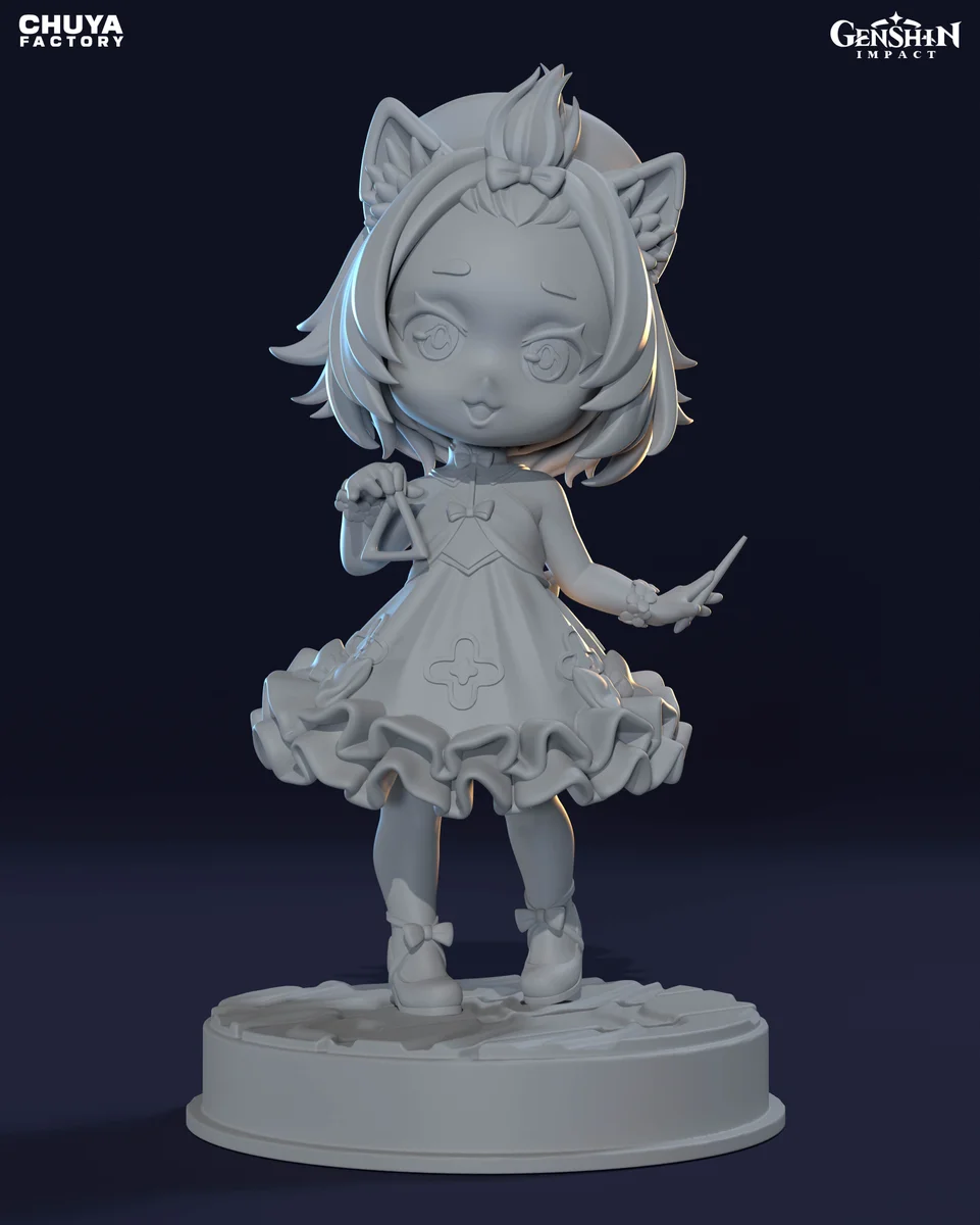 Chibi Diona | Fan Art | 3D Printed Resin Model Garage Kit | *Un-Painted* | Chuya Factory 9
