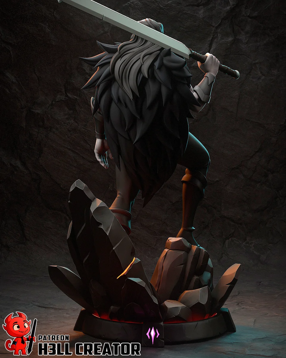 Yasha Nydoorin | Fan Art | 3D Printed Resin Model Garage Kit | *Un-Painted* | H3LL Creator 8