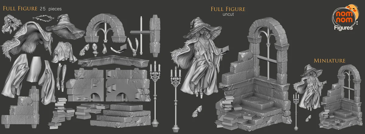 Ranni the Witch | Fan Art | 3D Printed Resin Model Garage Kit | *Un-Painted* | Nomnom 3