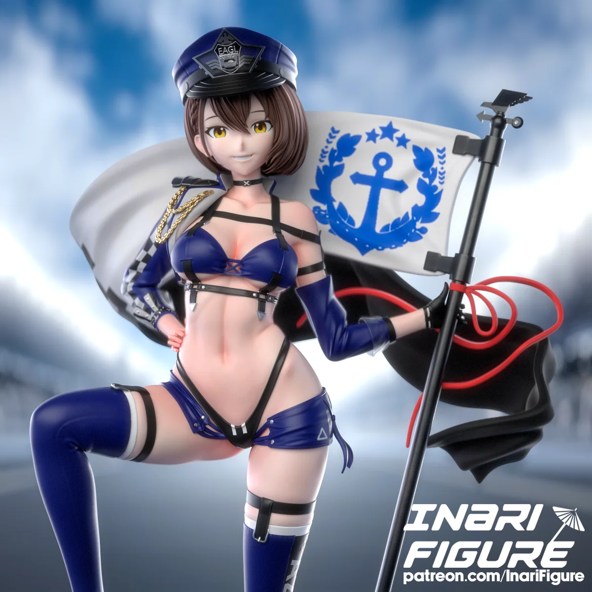 Baltimore | Fan Art | 3D Printed Resin Model Garage Kit | *Un-Painted* | Inari Figure 4