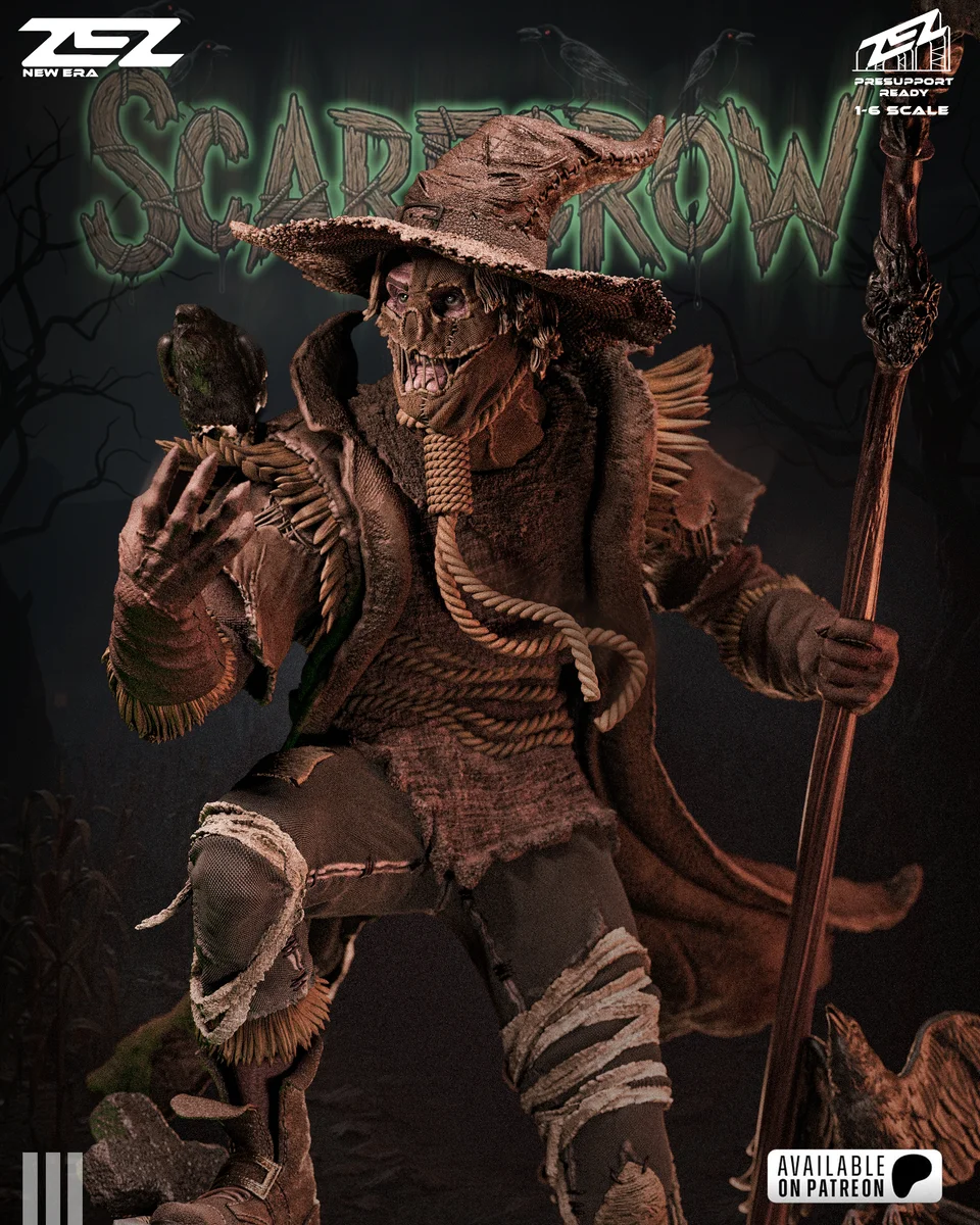 Scarecrow | Fan Art | 3D Printed Resin Model Garage Kit | *Un-Painted* | ZEZ Studio 9