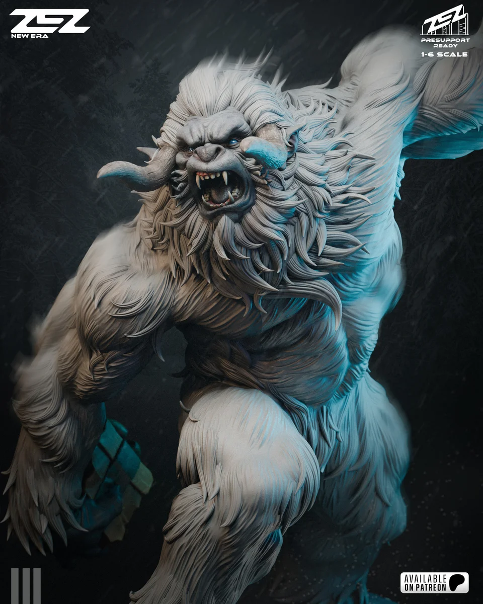 Yeti | Fan Art | 3D Printed Resin Model Garage Kit | *Un-Painted* | ZEZ Studio