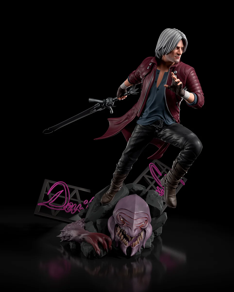 Dante | Fan Art | 3D Printed Resin Model Garage Kit | *Un-Painted* | H3LL Creator